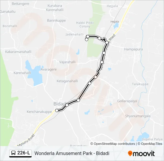 226-L Bus Line Map