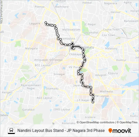 80-A NLO-JP3 Bus Line Map