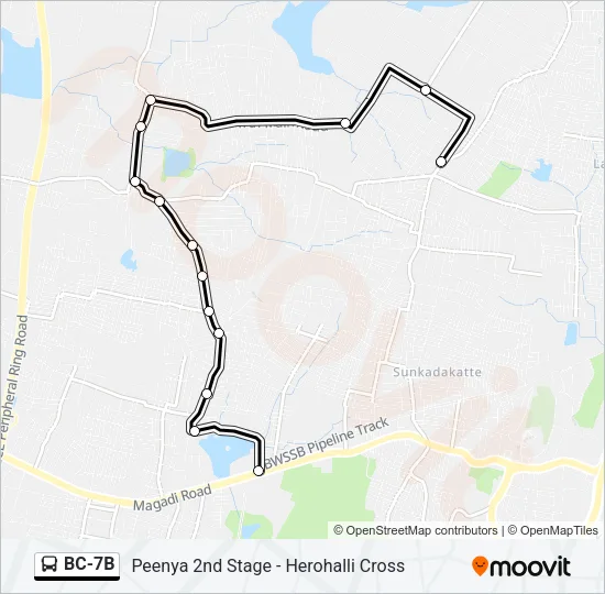 BC-7B Bus Line Map
