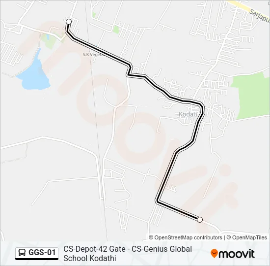GGS-01 Bus Line Map