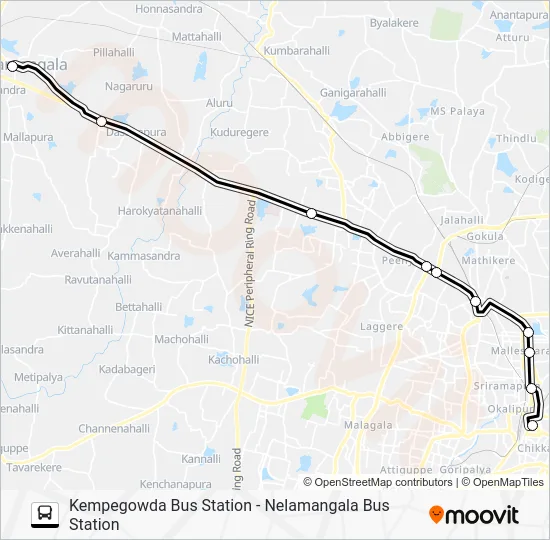 EXP-258C Bus Line Map