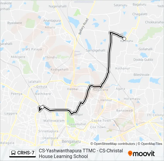 CRHS-7 Bus Line Map