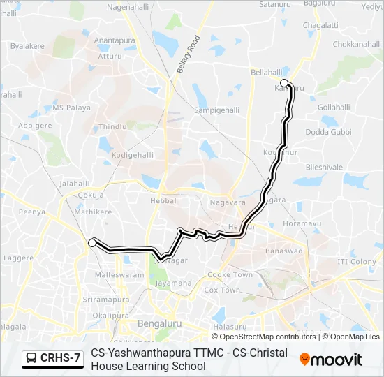 CRHS-7 Bus Line Map