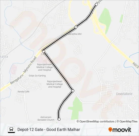 D12G-GEM Bus Line Map