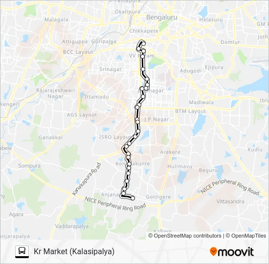 215 KMT-D44G Bus Line Map