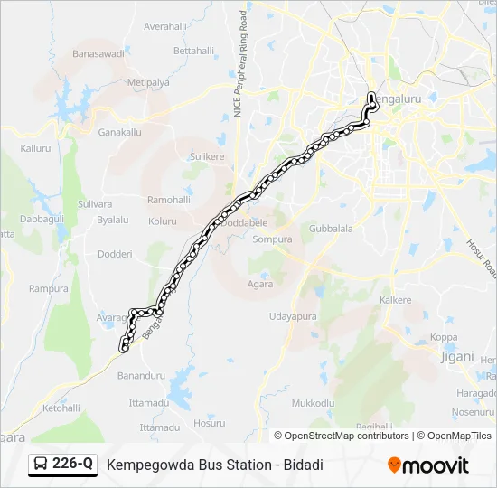 226-Q Bus Line Map