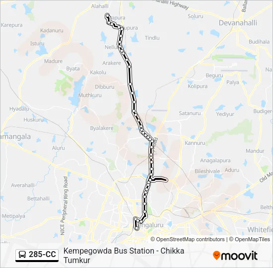 285-CC Bus Line Map