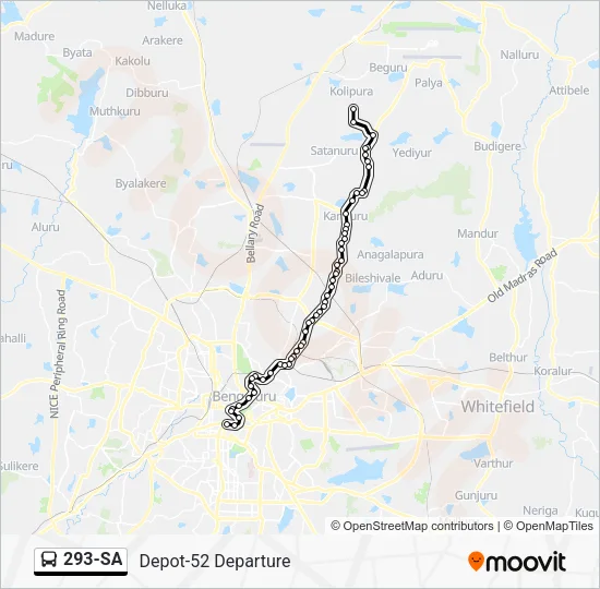 293-SA Bus Line Map