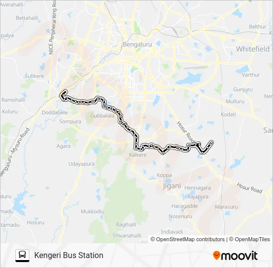 378 D38G-KGR Bus Line Map