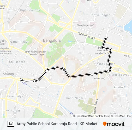 315 ARMY-KMT Bus Line Map
