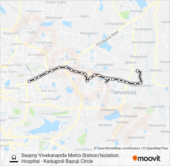319 SVM-KDGB Bus Line Map