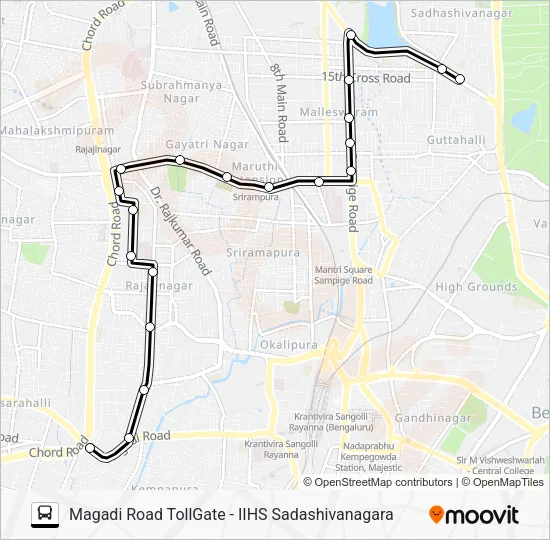 MRTG-IIHS Bus Line Map