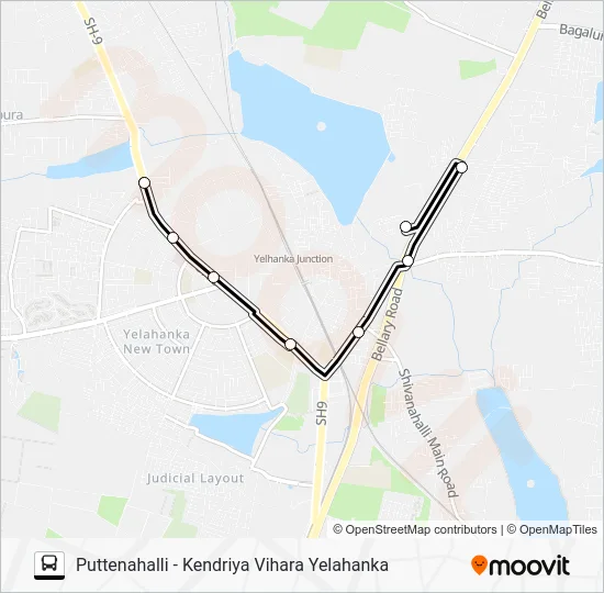 PTH-KVRY Bus Line Map
