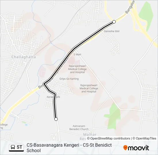 ST Bus Line Map