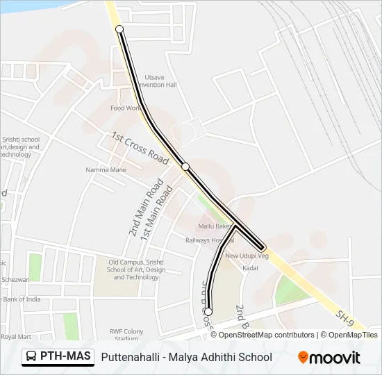 PTH-MAS Bus Line Map