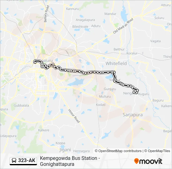 323-AK Bus Line Map