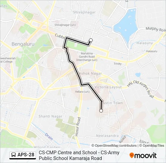 APS-28 Bus Line Map