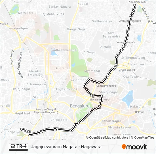 TR-4 Bus Line Map