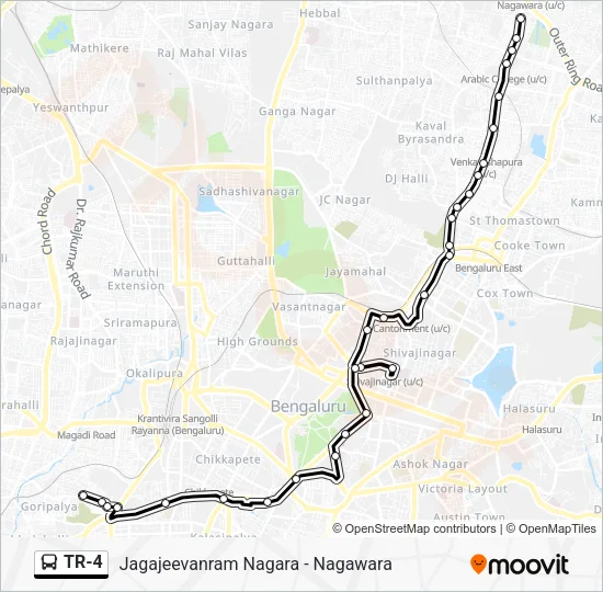 TR-4 Bus Line Map