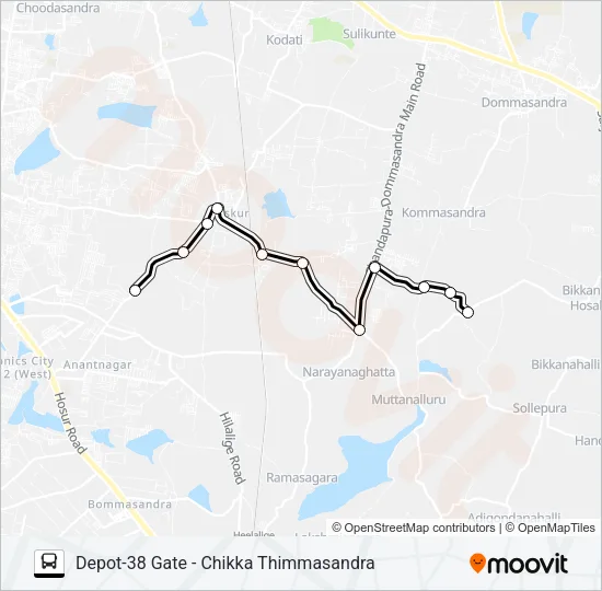 D38G-CKTM Bus Line Map