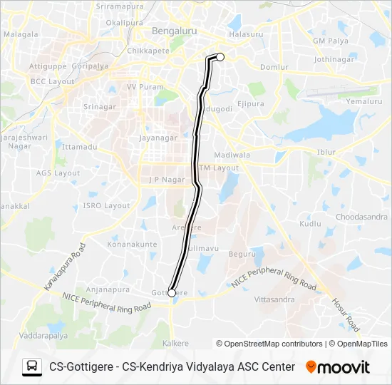 KVPTA-11 Bus Line Map