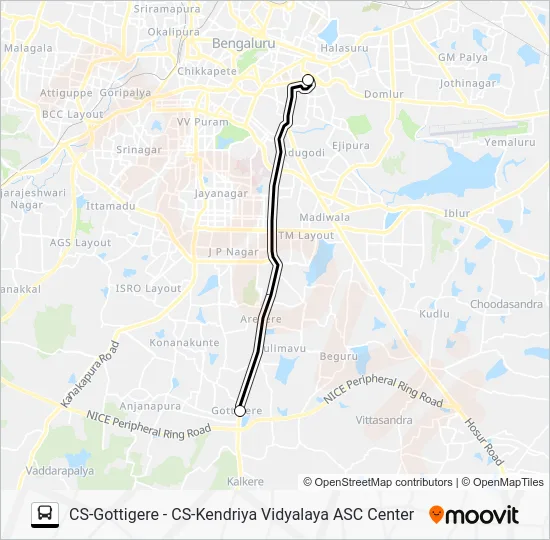KVPTA-11 Bus Line Map