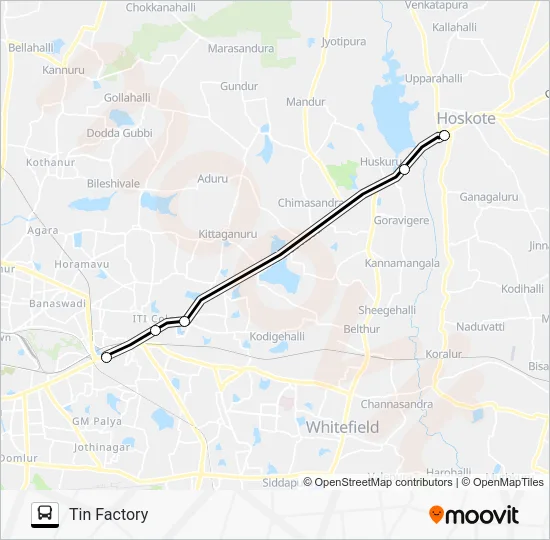 EXP-317HT Bus Line Map