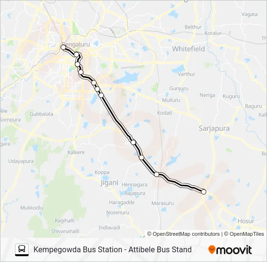 EXP-KBS3A Bus Line Map