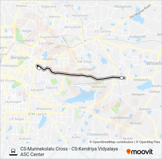 KVPTA-3A Bus Line Map