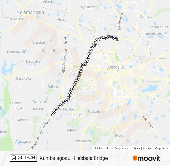 501-CH Bus Line Map