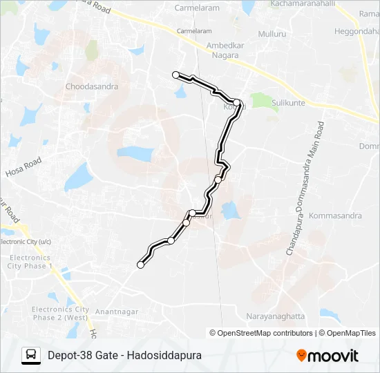 D38G-HDS Bus Line Map