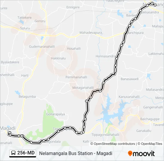 256-MD Bus Line Map