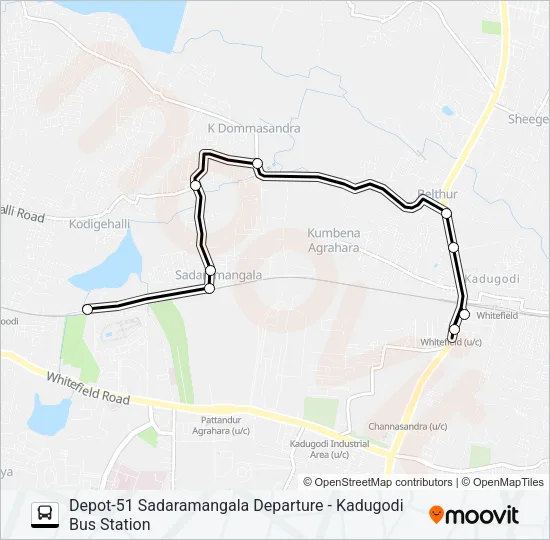 D51G-KDMS-KDG Bus Line Map