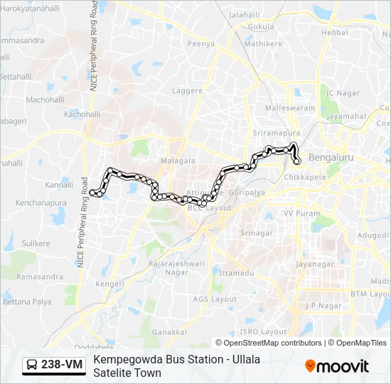 238-VM Bus Line Map