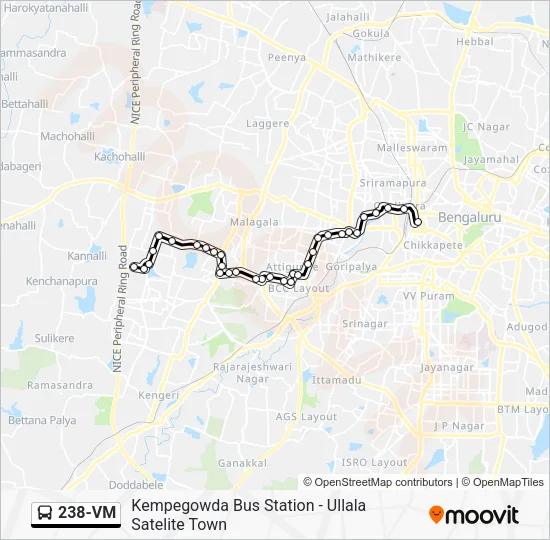 238-VM Bus Line Map