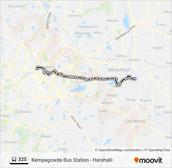 325 Bus Line Map