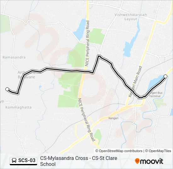 SCS-03 Bus Line Map