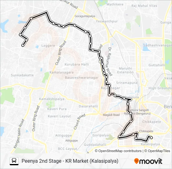 251E PSS-KMT Bus Line Map