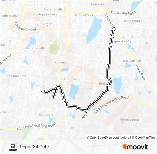 D34-AECS-BGR-BMH Bus Line Map