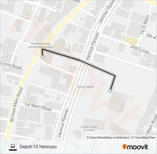 D10-D10GATE Bus Line Map