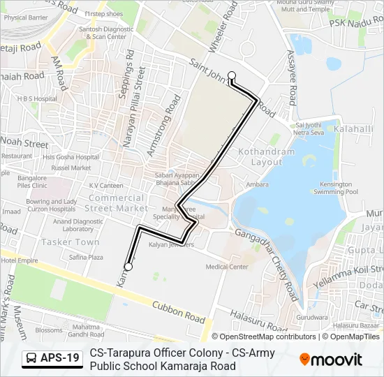 APS-19 Bus Line Map