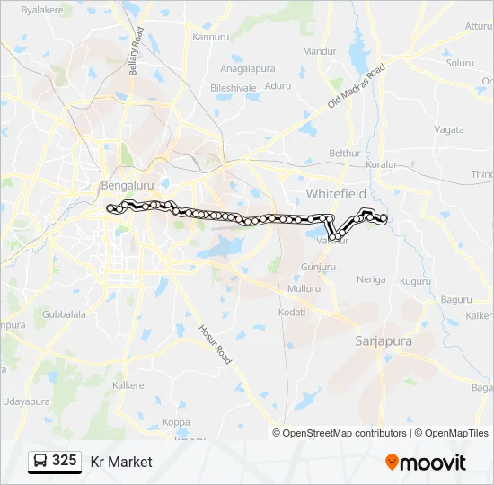 325 Bus Line Map