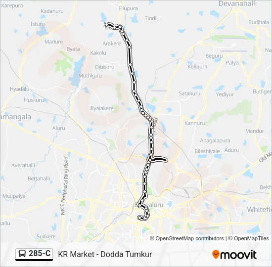 285-C Bus Line Map