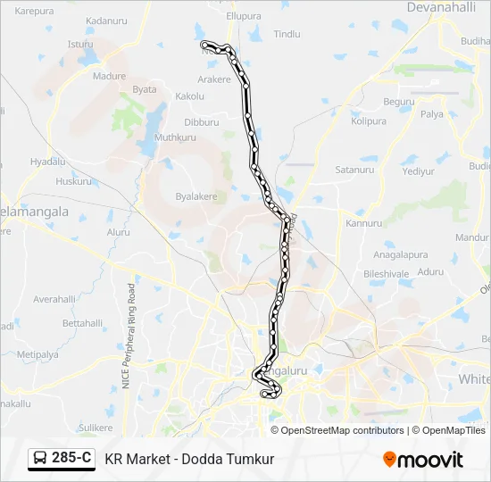 285-C Bus Line Map