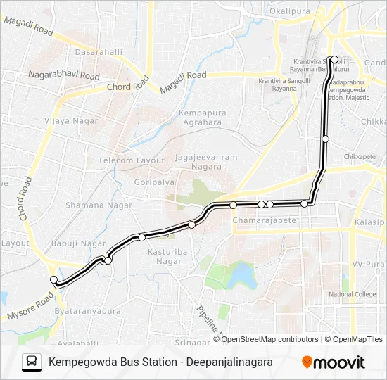 KBS-DPJN Bus Line Map