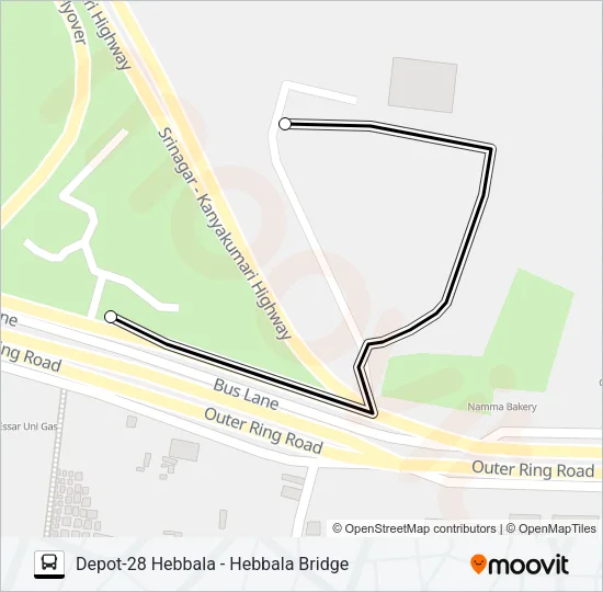 D28-HBLB Bus Line Map