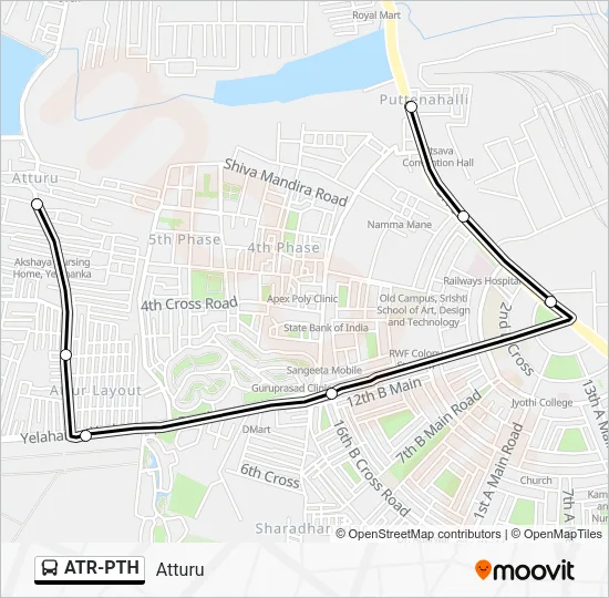 ATR-PTH Bus Line Map