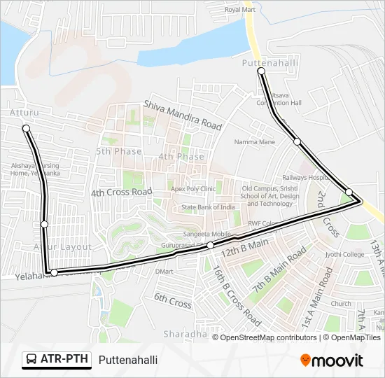ATR-PTH Bus Line Map