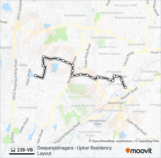238-VB Bus Line Map