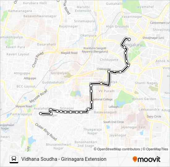 36-B VSD Bus Line Map